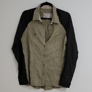 Element Green with black serves blouse